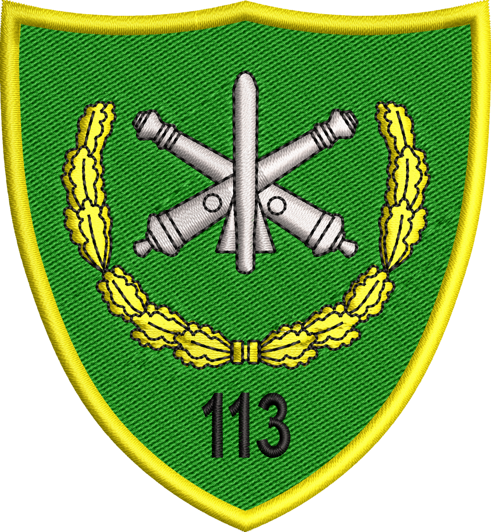 ECUSON / EMBLEMA BATALIONUL 113 ARTILERIE „BARAGANUL” – ecuson oras